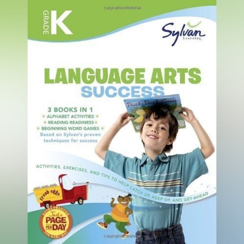 Sylvan Kindergarten Learning Workbook Early Literacy & Math Practice Tools